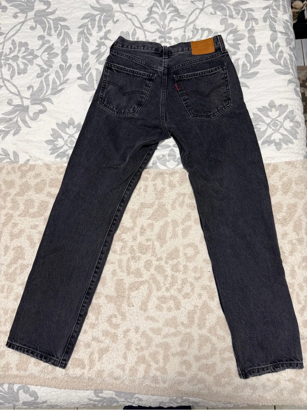 Levi's Men's Slim Straight Jeans in Washed Black